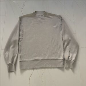 ALO CREWNECK SWEATSHIRT LIGHT GREY/SILVER